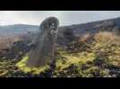 Chili: 80 statues de l'île de Pâques endommagées par un incendie
