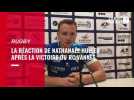 VIDEO. RC Vannes : la réaction de l'ailier Nathanaël Hulleu après la victoire contre Grenoble