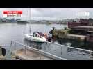 VIDÉO. Route du Rhum 2022 : Les bateaux déménagent des bassins vers la cale sèche à Saint-Malo