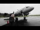 Départ du C47 Dakota de l'aérodrome de Prouvy.