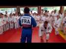 Luka Mkheidze, médaillé olympique de judo, joue les professeurs à Criel-sur-Mer
