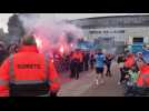 Arrivée des joueurs au stade de l'Aube