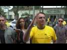 Brazil incumbent Bolsonaro arrives to cast vote in election