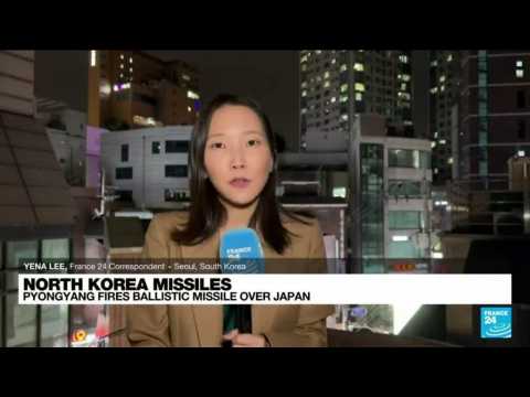 North Korea fires missile over Japan, some residents warned to take cover