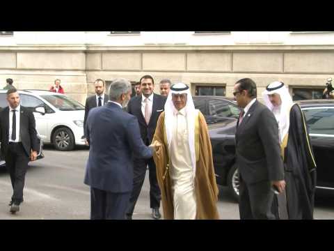 Officials arrive at OPEC+ meeting in Vienna