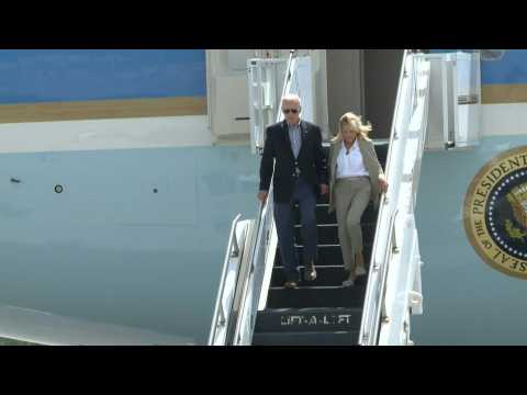 Biden arrives in Florida to survey hurricane damage and clean-up