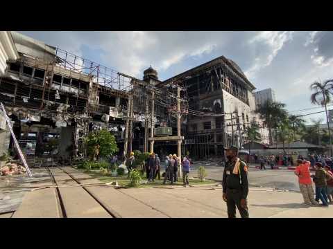 Cambodia: Deadly hotel-casino fire leaves charred ruins behind