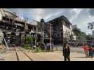 Cambodia: Deadly hotel-casino fire leaves charred ruins behind