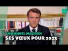 Pour ses vSux 2023, Macron fait un discours de politique générale