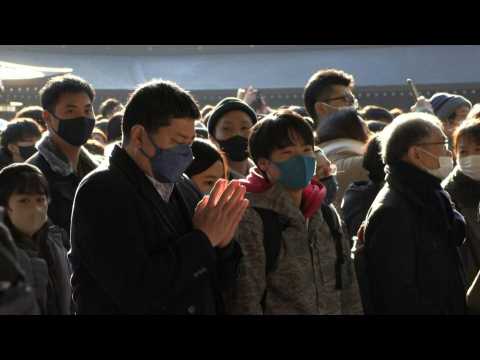 Thousands offer prayers at Tokyo's Meiji Shrine in New Year’s tradition