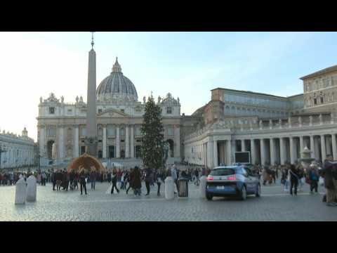 People visiting St.Peter's square in Vatican city