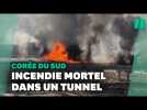 En Corée du Sud, l'incendie d'un tunnel routier fait au moins 5 morts