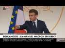 Mademoiselle ne se sent pas bien : Emmanuel Macron interrompt ses voeux aux boulangers