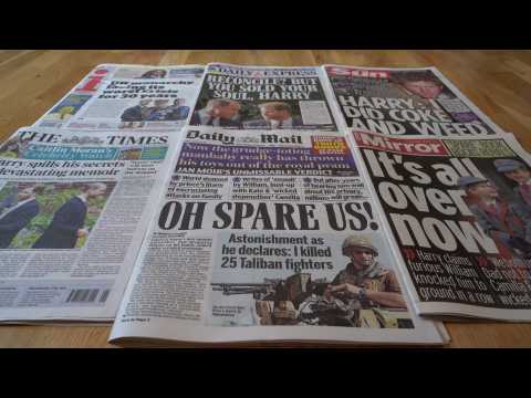 UK newspapers: Prince Harry's revelations 'devastating' for royal family