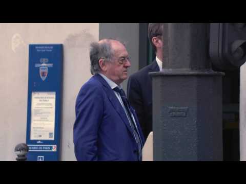 French FA boss Noel Le Graet before his hearing at the Sports Ministry