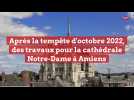 Après la tempête d'octobre 2022, des travaux pour la cathédrale Notre-Dame à Amiens