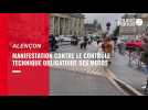 VIDÉO. Plus de 200 motards manifestent à Alençon contre le contrôle technique obligatoire