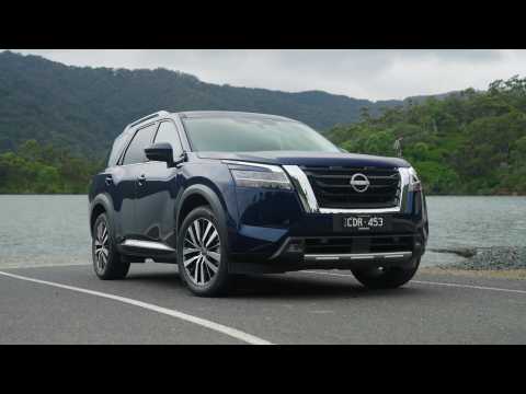 The new Nissan Pathfinder Design Preview in Blue