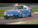Emma Raducanu experiences the 911 GT3 on the race track at Brands Hatch