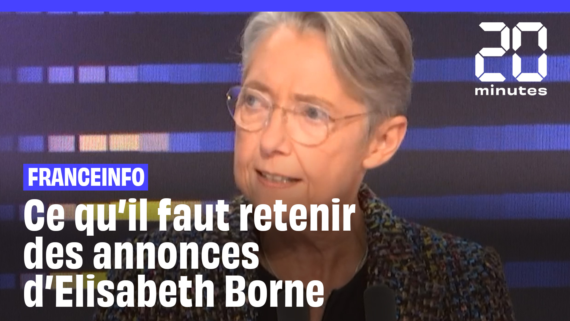 Retraite, assurance chômage, inflation... ce qu'il faut retenir des annonces d'Élisabeth Borne sur Franceinfo (20 Minutes)
