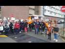 Manifestation et grève devant l'hôpital Saint-Philibert