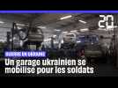 Guerre en Ukraine : Un garage retape des voitures pour les soldats ukrainiens
