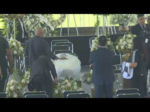 Pele's coffin arrives for wake at Santos Stadium