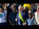 Brazil's Lula receives presidential sash as he begins third term