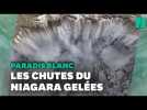 Aux États-Unis, les chutes du Niagara gèlent partiellement à cause du froid