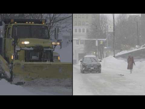 US: Aftermath of major winter storm in Buffalo