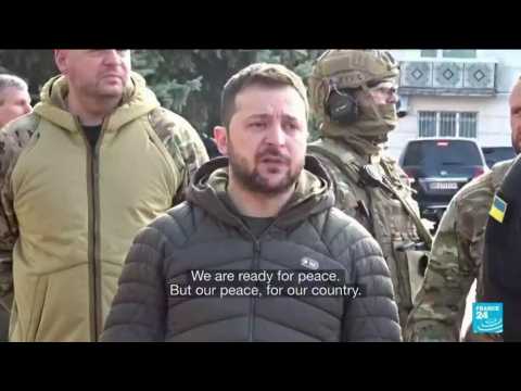 Zelensky visits Kherson after Russian retreat, addresses Ukrainian troops in freed city