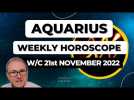 Aquarius Horoscope Weekly Astrology from 21st November 2022