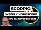 Scorpio Horoscope Weekly Astrology from 21st November 2022
