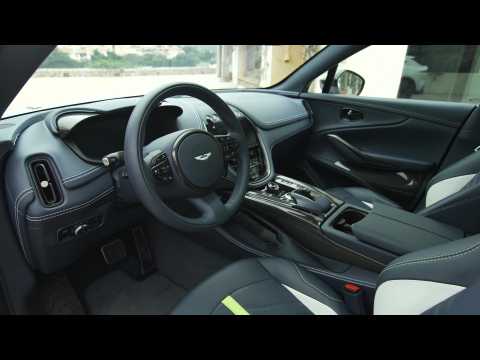 The new Aston Martin DBX707 Interior Design in Satin Neutron White in Sardinia