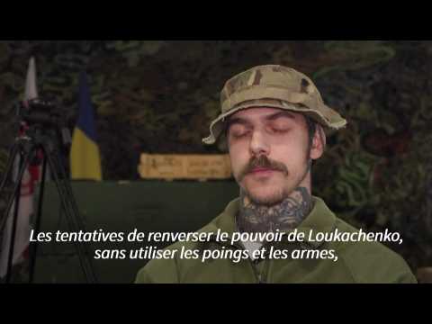 Ces volontaires biélorusses combattant avec les troupes ukrainiennes