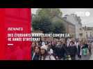 Désert médicaux : des étudiants manifestent à Rennes contre la 4e année d'internat