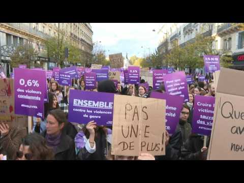 Thousands demonstrate in French capital for action to end violence against women