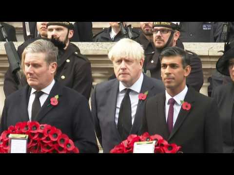 UK Prime Ministers attend Remembrance Day Service