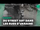 Banksy dévoile six nouvelles oeuvres en Ukraine