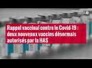 VIDÉO. Rappel vaccinal contre le Covid-19 : deux nouveaux vaccins désormais autorisés par