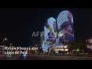 Football : à Doha, les légendes Pelé et Kylian Mbappé affichées côte à côte sur les Twin Towers