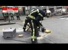 VIDEO. Menace d'effondrement dans le centre de Rennes : les pompiers interviennent