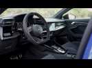 Audi RS 3 Sportback performance edition Interior Design in Nogaro Blue