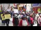 Protest march against new President Boluarte in southern Peru