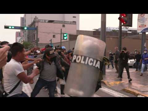 Protests against new Peru's president turn violent