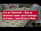 VIDÉO. Prix de l'électricité : « Nous ne laisserons tomber aucun boulanger en France », lance Bruno Le Maire
