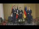 Macron, Scholz and Rutte meet at the EU-Western Balkans Summit