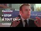 Coupures d'électricité : «  Ce débat est absurde » , s'emporte Emmanuel Macron