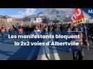 Albertville : la manifestation contre la réforme des retraites bloque la voie rapide