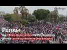 Pérou: des milliers de personnes manifestent depuis un mois contre la présidente Dina Boluarte